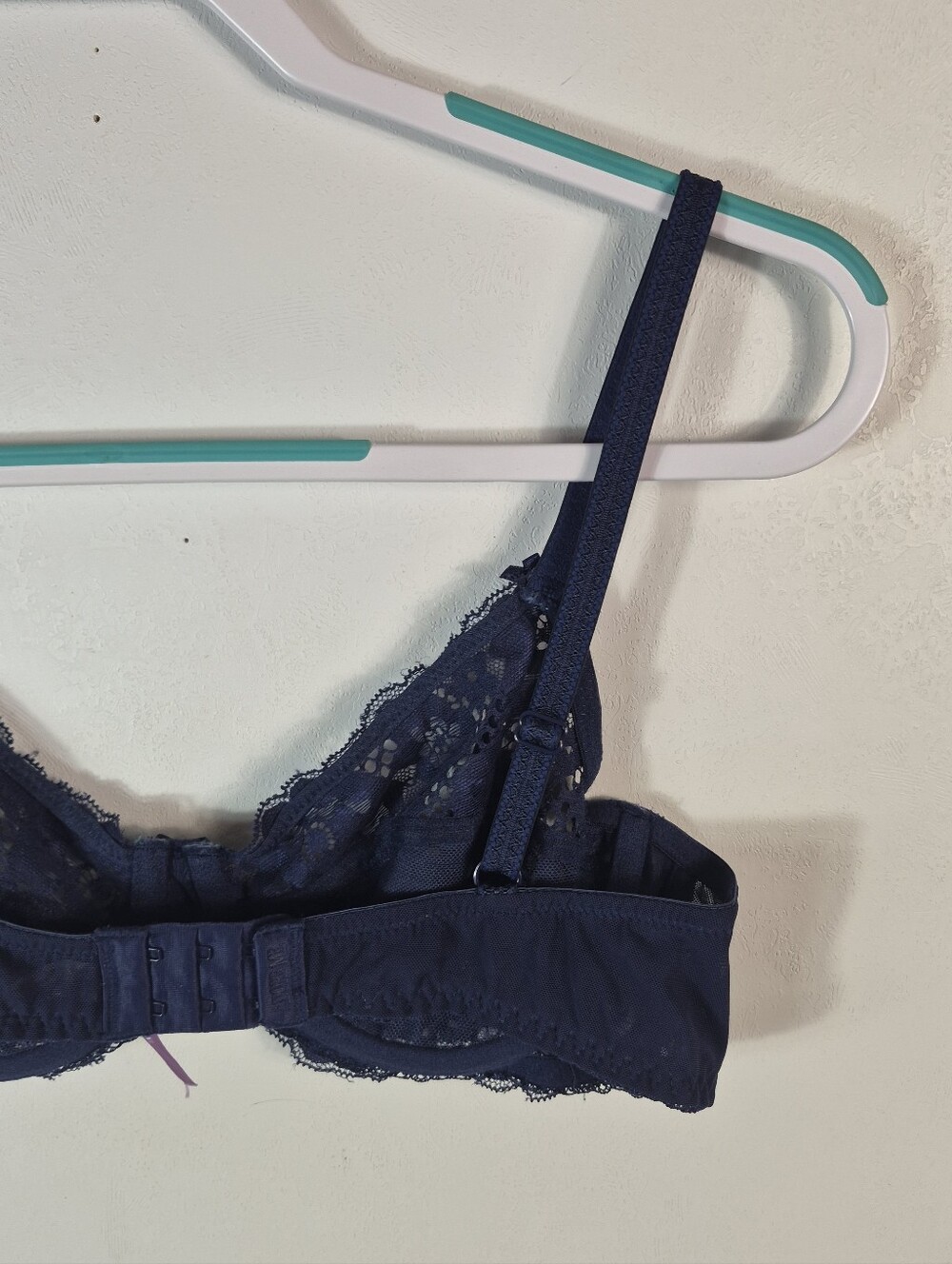 Adored By Adore Me Navy Blue Lace Bra 38B - Picture 6 of 11
